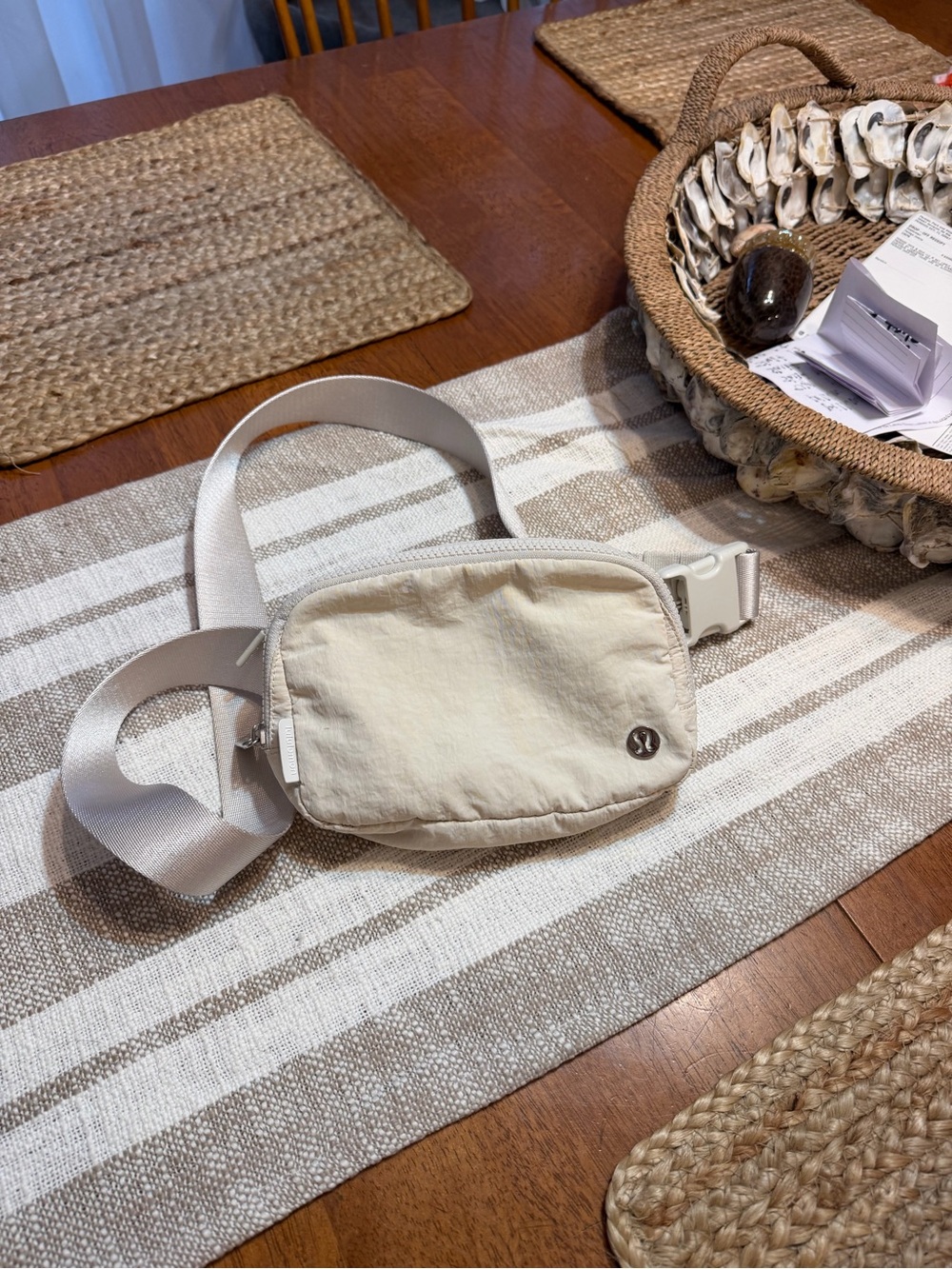 Lululemon Everywhere Belt Bag 1L Off White Waist Crossbody Fanny Pack Travel